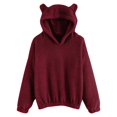 thumbnail image 1 of Chandail à Manches Longues pour Femmes Chandail en Molleton à Manches Longues pour Femmes Chaud en Forme d'Ours Chandail à Capuchon en Peluche chandail-Over en Molleton pour Femmes chandail-Over en Molleton pour Femmes Chandail à Capuchon en Molleton pour Femmes chandail-Over en Molleton pour Femmes, 1 of 7