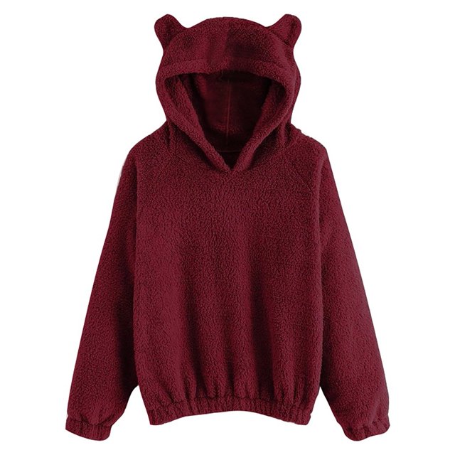 Chandail à Manches Longues pour Femmes Chandail en Molleton à Manches Longues pour Femmes Chaud en Forme d'Ours Chandail à Capuchon en Peluche chandail-Over en Molleton pour Femmes chandail-Over en Molleton pour Femmes Chandail à Capuchon en Molleton pour Femmes chandail-Over en Molleton pour Femmes