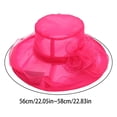 thumbnail image 3 of Kcodviy Women's Headdress Hat Women's Baseball Caps for S 1-3 Wedding Hat Sun Hat Racks for Baseball Caps Wall Mount Flower Shade Seaside Beach Hat for Running Hat, 3 of 3