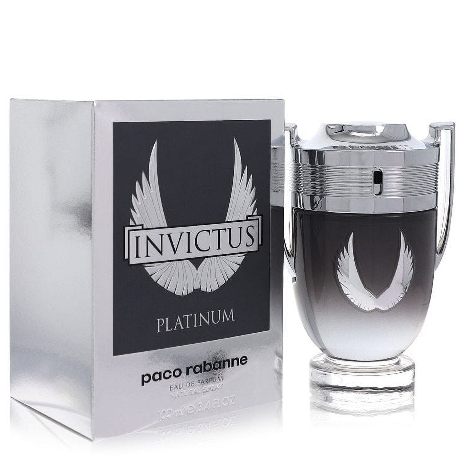 Invictus Platinum par Paco Rabanne Vaporisateur Eau de Parfum 3,4 oz