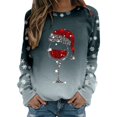 thumbnail image 1 of Chandail Ample à Manches Longues pour Femmes avec Imprimé « Merry Noël », Col Rond, Chandail en Molleton, Grande Veste pour Femmes, Coupe Ajustée, Chandail à Enfiler, Hauts, Chandails en Molleton, Chandails Décontractés à Manches Longues, Chandails d'Entraînement, Blouse Ample, 1 of 8