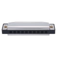 thumbnail image 2 of Stainless Steel 10 Holes Harmonica, Wind Instrument 4.05 X 1.18 X 0.98inch For Beginners Learning Professional Musician, 2 of 8