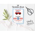 thumbnail image 3 of Darling Souvenir White Birthday Invitation Card 28 Pcs Fill or Write In Blank Invites Printable Party Supplies 5 x 7 Inches, 3 of 5
