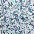 thumbnail image 1 of oneOone Velvet Medium Blue Fabric Tropical Leaf With Abstract Texture Sewing Craft Projects Fabric Prints By Yard 58 Inch Wide, 1 of 4