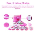 thumbnail image 3 of Adjustable Inline Skates for Kids Illuminating Roller Skates Set with, 3 of 8
