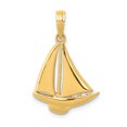 thumbnail image 1 of Pendentif Voilier en Or Jaune 14K, 1 of 2