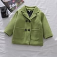 thumbnail image 2 of SHTXOZHI Manteau Robe Garçon Fille Manches Longues Trench-Coat Automne Hiver 1-6 Ans, 2 of 5