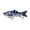 D 4, variante sur Lisbinx Swimbait Coulant à Plusieurs Étapes pour Poisson / Construction en Fibre Durcie de 10 cm / Motifs Réalistes Peints à la Main / Action Réaliste pour Achigan, Marsault, Poisson-Chat