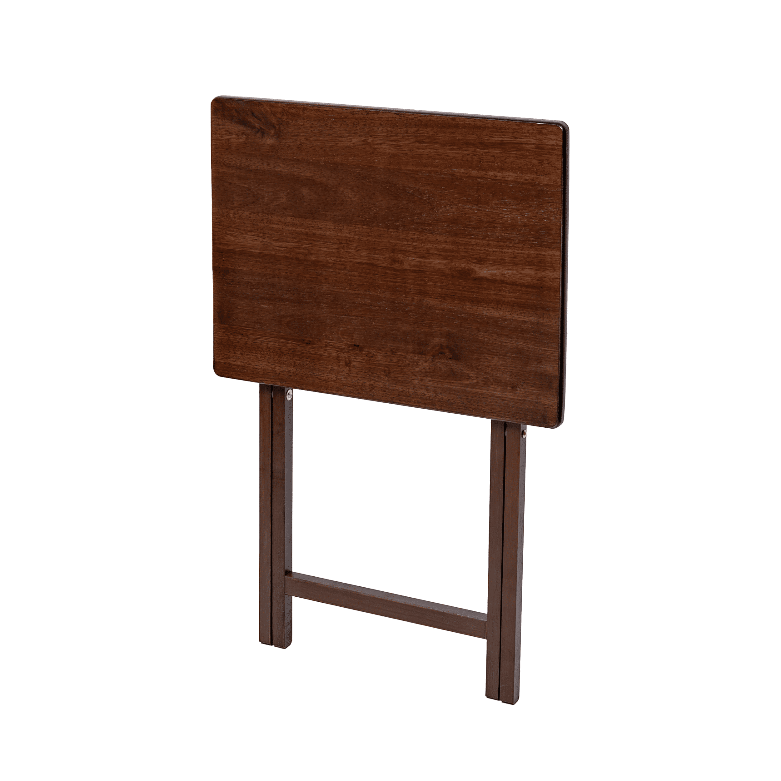 Mainstays Indoor Folding Table Walnut