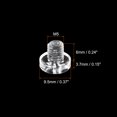 thumbnail image 2 of Unique Bargains M5x6mm Plastic Phillips Bolts PC Pan Head Machine Screws Transparent 50 Pack, 2 of 5