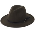 thumbnail image 3 of Woman Winter Cap, Felt Hat, Leather Belt Keep Warm Relaxed Breathable Soft Windproof Bucket Round Hat, 3 of 8