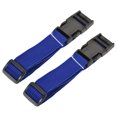 thumbnail image 1 of Unique Bargains Suitcase Belts with Quick Release Buckle Luggage Straps, Blue 2 Pack, 1 of 5