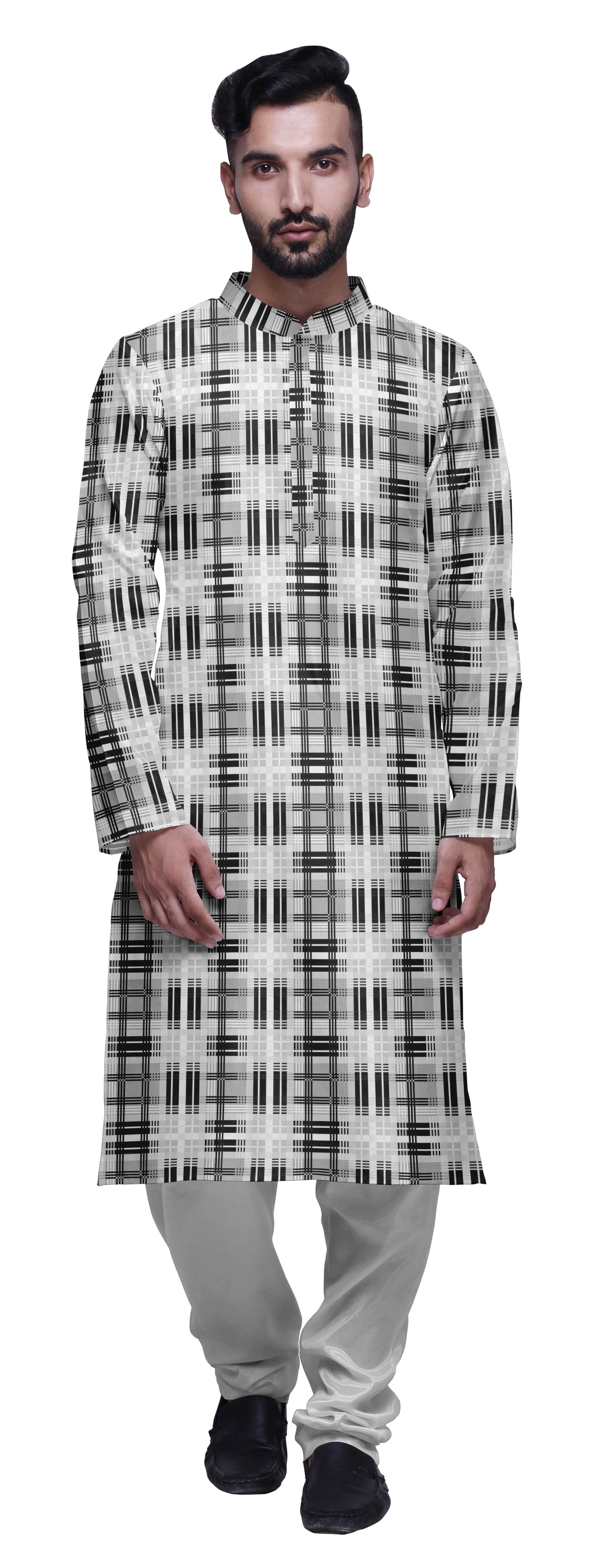 Atasi Kurta Imprimé de Designer pour Garçons Ensemble Kurta Pyjama Décontracté Vêtements d'Été