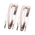 thumbnail image 2 of QualitChoice Hair Ornaments Iron Material Hair Accessories Side Clip Snap Fastener Clip Silver 1Set, 2 of 6