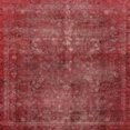 thumbnail image 1 of Ahgly Company Tapis d'Intérieur Carrés Abstraits Rouges Abstraits pour Aire, 7 Pieds Carré, 1 of 6