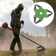 thumbnail image 3 of Steel Cutter Head Steel Trimmer Head 6 Teeth Sturdy Grass Trimmer Blade Durable Steel Razor Trimmer Head Flexible Professional Blade Easy Cutting for Lawn Weeding Garden�?reen�?, 3 of 5