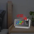thumbnail image 4 of Digital Projection Alarm Clock Brightness Adjustable for Kids Elders Adults White, 4 of 9