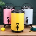 thumbnail image 2 of Seau Distributeur de Boissons Chaudes et Froides Isolé en Acier Inoxydable avec Robinet pour Thé au Lait, 2 of 6