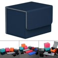 thumbnail image 1 of maskred Stylish and Secure Card Deck Storage Holder Organizer with Magnetic Closure TCG Display Blue 1Set, 1 of 5
