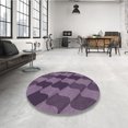thumbnail image 4 of Ahgly Company Machine Washable Indoor Rectangle Transitional Plum Purple Area Rugs, 6' x 9', 4 of 7