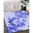 thumbnail image 3 of Ahgly Tapis Rectangulaire Lavable en Machine Intérieur Transitionnel Bleu Ciel, 2 Pieds x 4 Pieds, 3 of 7