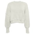 thumbnail image 1 of CEHVOM Chandail Ample à Col Rond Uni pour Femmes en Liquidation, 1 of 5