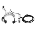 thumbnail image 1 of Graflsoa Silver Rear Caliper Brake Set for Fixie and Road Bikes - Alloy Construction, 22mm Handle, Includes Brake Cable and Handle, 1 of 6