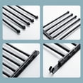 thumbnail image 4 of Swivel Out Towel Racks with Hooks 5-Bars Foldable Arms Bath Towel Hanger Wall Mount Towel, 4 of 8
