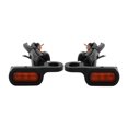 thumbnail image 1 of Miulika 2pcs LED Lights Motorcycle Indicators Blinker Light 12V for Touring 2014 soft Black orange, 1 of 8