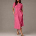 thumbnail image 2 of Womens Summer Dress Gradient Sleeveless V-Neck Maxi, 2 of 7