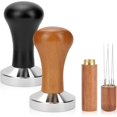thumbnail image 1 of 2Pcs 51mm Coffee Tamper Stirrer Set, Espresso Tamper with Stainless Steel Base for Expresso Machine, Espresso Accessories for Coffee Lovers, 1 of 6