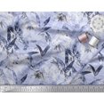 thumbnail image 3 of Soimoi Velvet Fabric Leaves Watercolor Fabric Prints By Yard 58 Inch Wide, 3 of 3