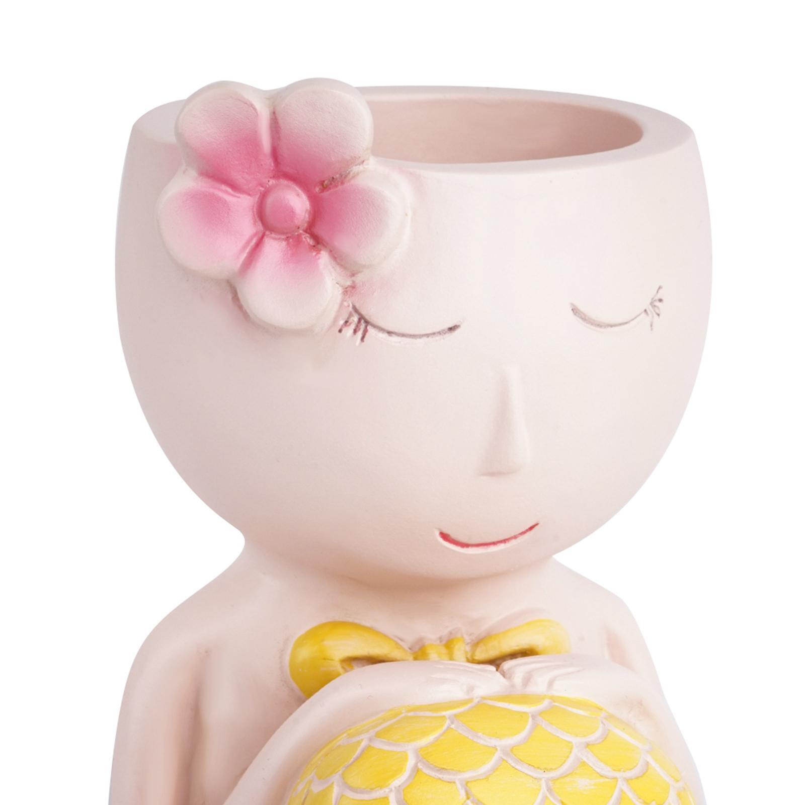 Wweixi Succulent Planter with Drainage Small Plant Pot Flower Pot Yellow