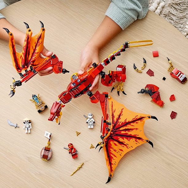 LEGO NINJAGO Legacy Fire Dragon Attack 563 Piece Building Block