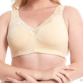 thumbnail image 1 of XZNGL Womens Large Breathable, Sweat-Absorbing, Collated, Lace, Pure Cotton Comfortable Bra, 1 of 4