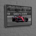 thumbnail image 1 of Grande Oeuvre Murale Mettant en Vedette Charles Leclerc en Ferrari, Art de Course sur Toile pour Inspiration de Déco Maison Moderne, 1 of 1