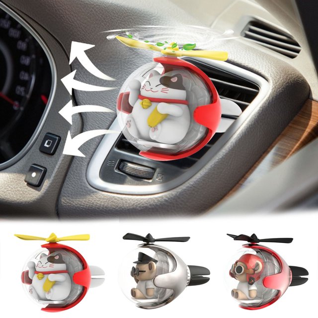 SSZMDLB 3Pcs Flying Ball Car Aromatherapy, Car Vent Air Freshener Decoration, Car Interior Scent Diffuser, Car Perfume Dispenser, Auto Air Freshener Ornament, Car Fragrance Diffuser