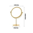 thumbnail image 3 of WLOELOEW Adjustable Makeup Mirror With Rotatable Stand Gold Desktop Vanity Mirror For Home Dresser Dormitory Portable Beauty Mirror Gold, 3 of 7