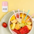 thumbnail image 1 of Vaidha Fruit Fork Set Fruit Skewer One- Plastic Two-tooth Home Eating Fruit Cake Dessert Small Fork For Snacks, 1 of 6