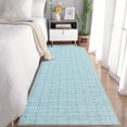 thumbnail image 2 of Garvee 4'x6' Modern Plaid Area Rug Abstract Rugs for Living Room, Washable Rug Non-Slip Low Pile Accent Carpet for Bedroom Home Office, Light Blue, 2 of 7