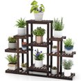 thumbnail image 1 of Gymax Étagère à Fleurs en Bois à 6 Niveaux Présentoir pour Plantes Étagère de Rangement Multifonctionnelle, 1 of 10
