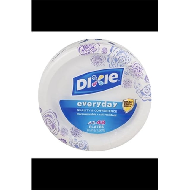 Georgia Pacific 215843 Assiettes en Papier Dixie Everyday de 8,5 Po - Lot de 48
