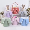 thumbnail image 3 of Porte-jouets de Rangement Mignon Lapin de Pâques avec Oreilles de Lapin pour Enfants Rangement Textile de Maison, 3 of 6