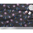 thumbnail image 2 of Soimoi Black Silk Fabric Diamond Geometric Print Sewing Fabric Yard 42 Inch Wide, 2 of 3
