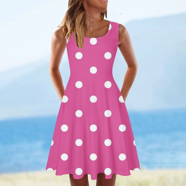 Costumes Sexy d'Halloween pour Femmes Robe Débardeur Sans Manches Col Rond Imprimé Mode Ligne A pour Femmes 2023 en Liquidation