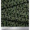thumbnail image 3 of Soimoi Black Poly Georgette Fabric Leaf Leaves Fabric Prints By Yard 52 Inch Wide, 3 of 3