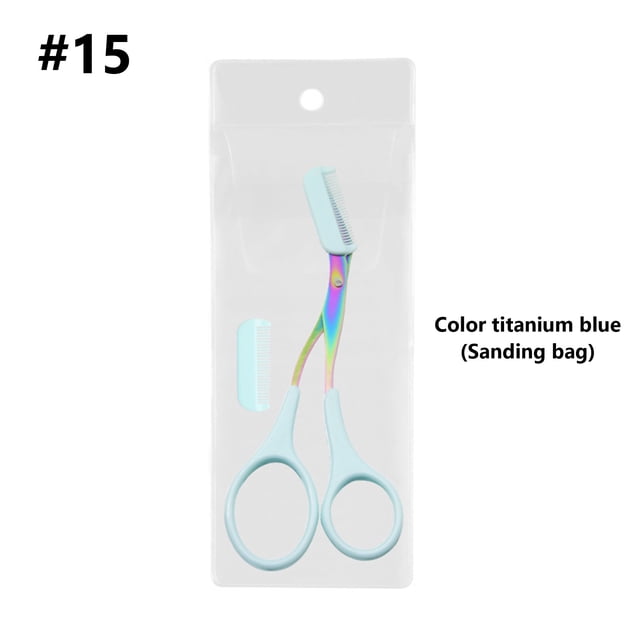 Reduce Price! WSBDENLK Eyebrow Trimmers Scissor 2024 New Eyebrow Scissors With Comb Precision Eyebrow Trimming Scissors Non-Slip Eyebrow Cutter Hair Removal Eyebrow Scissors