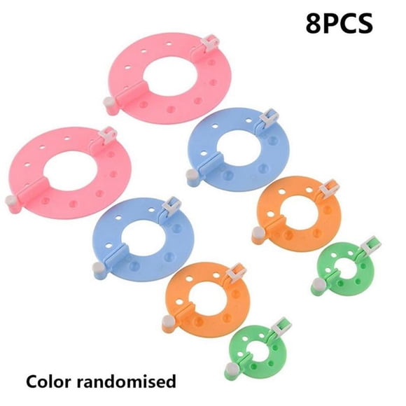 SharkTRUE Pompom Maker -size Pom Poms Bobble Maker Kit Knitting Fuzz Tool Crafts