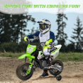 thumbnail image 3 of EastVita Vélo Électrique 12V, Moto pour Tout-Petit avec Roues Stabilisatrices, Vert, 3 of 7