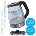 thumbnail image 2 of Hauz AGK666 1000W 1.7L Electric Kettle with LED Base, Black, 2 of 3